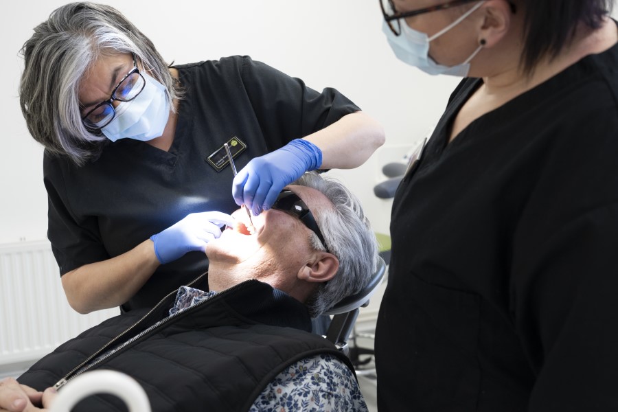 Dr Manju Kumar Principal Dentist dental exam